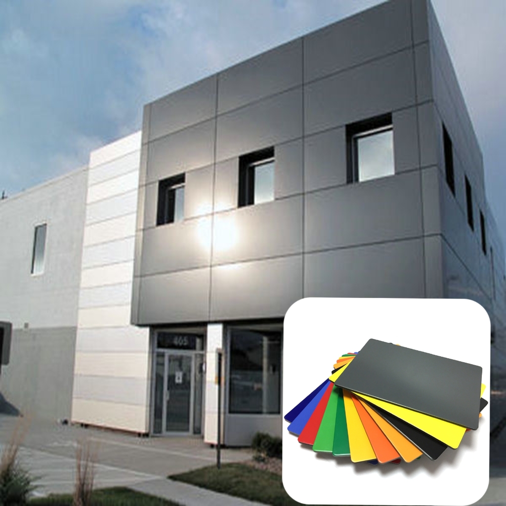 4mm PE PVDF ACP sheet aluminum composite panel for exterior wall