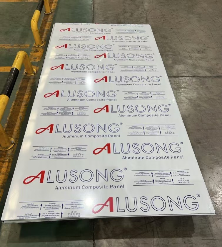 Alusong brand aluminium composite panel for wall cladding